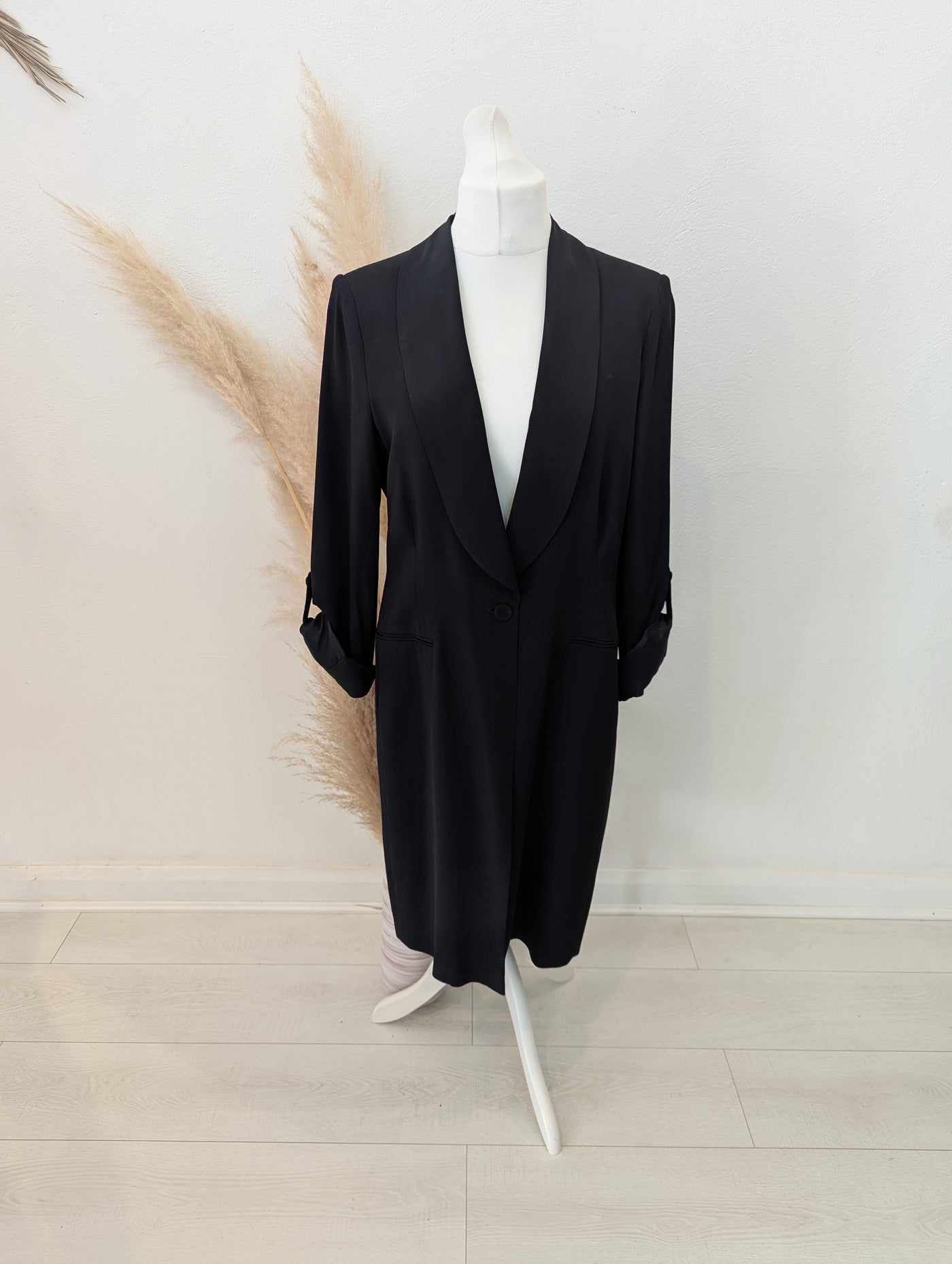 Summum Woman black longline blazer 18