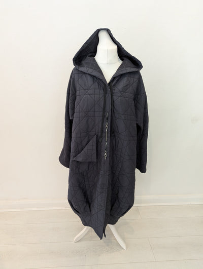 Naya Charcoal Quilted Coat Size 2