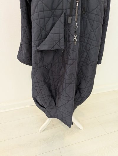 Naya Charcoal Quilted Coat Size 2