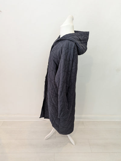 Naya Charcoal Quilted Coat Size 2