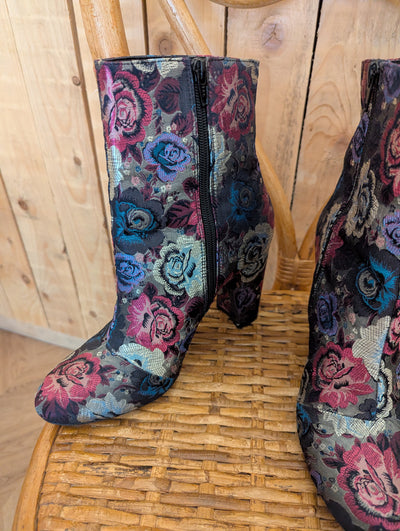 Dune Floral Boots 7