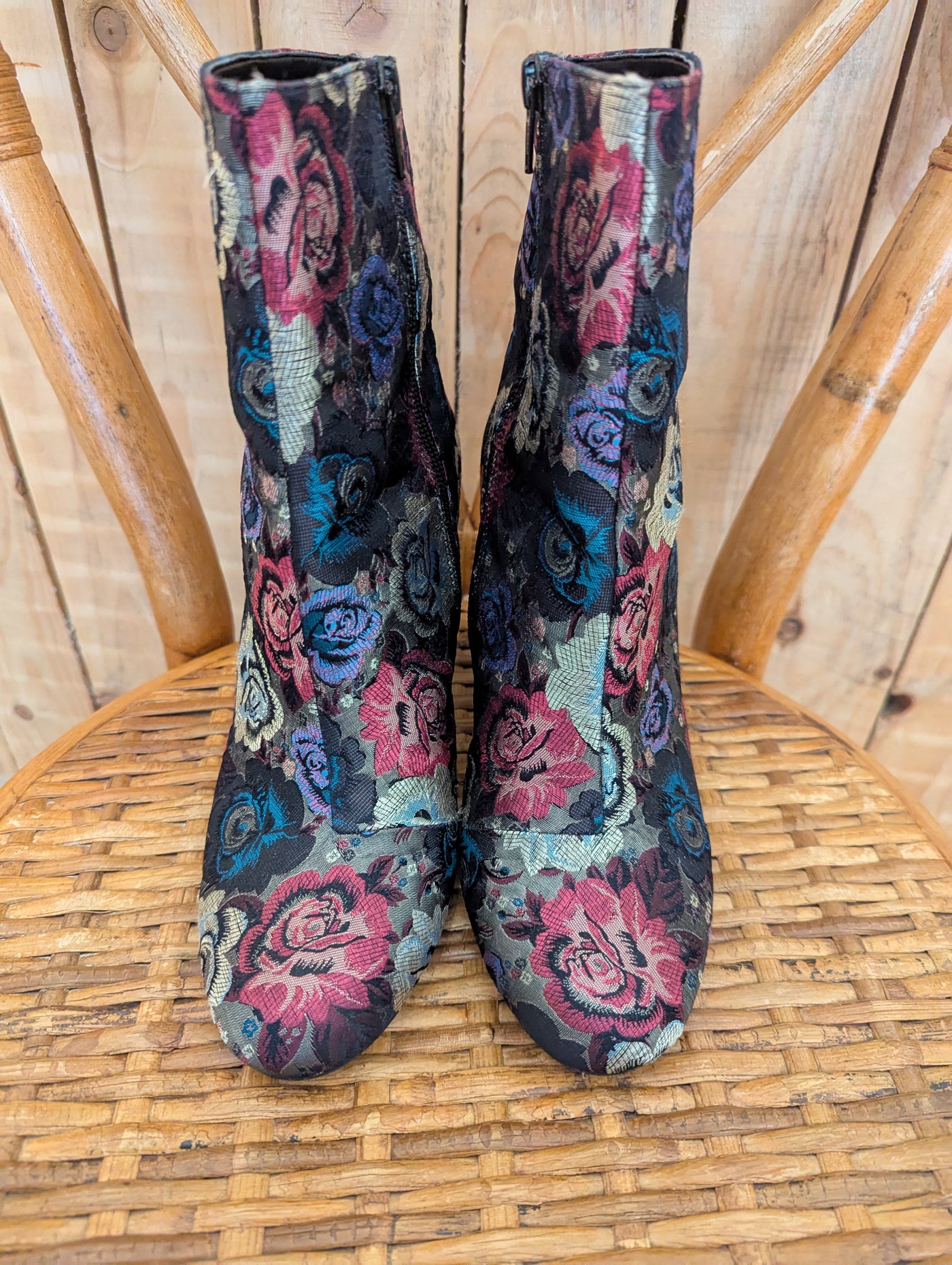 Dune Floral Boots 7
