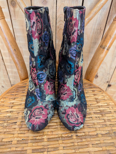 Dune Floral Boots 7