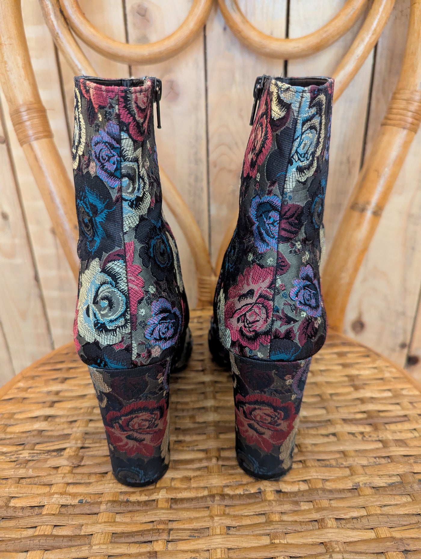 Dune Floral Boots 7