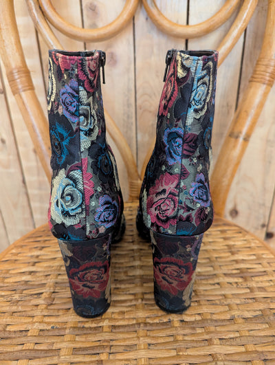 Dune Floral Boots 7