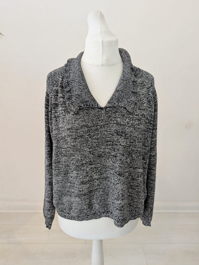 Whistles Grey Collared Jumper Size Large
