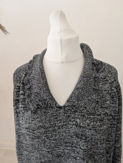 Whistles Grey Collared Jumper Size Large