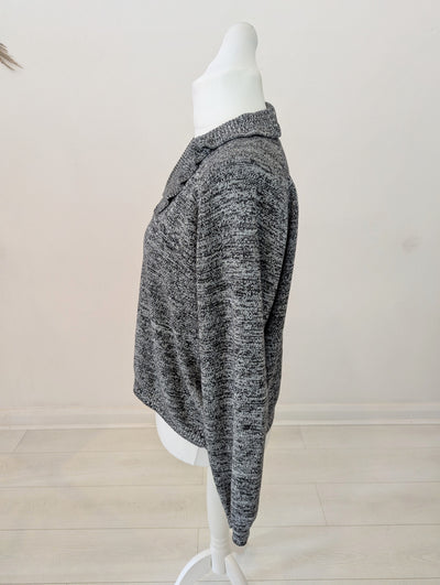 Whistles Grey Collared Jumper Size Large