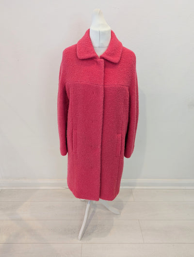 Laurel Pink Wool Mix Coat Size 12