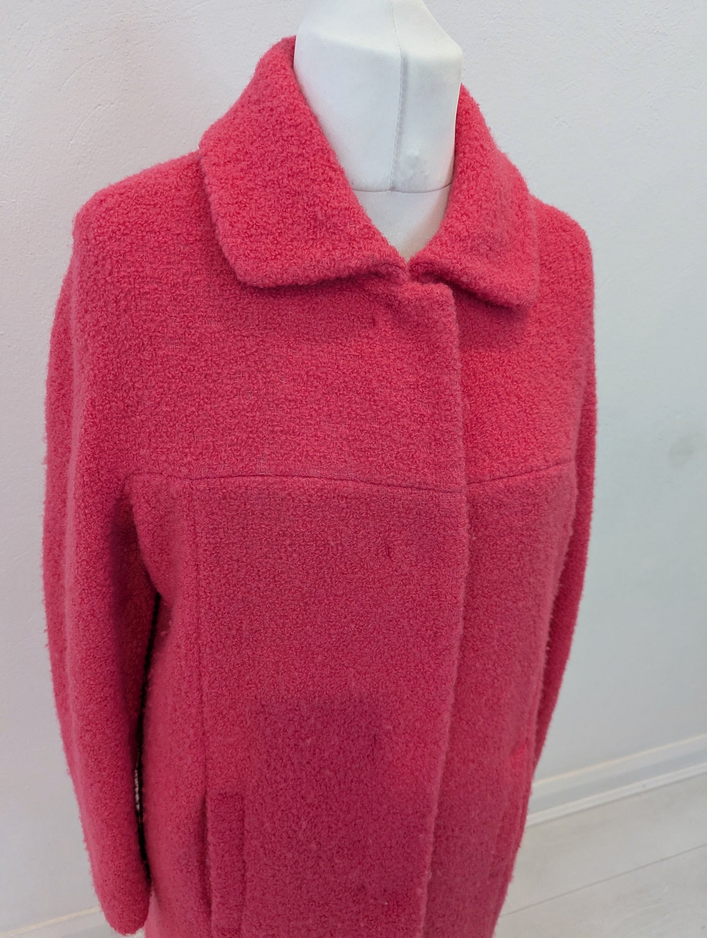 Laurel Pink Wool Mix Coat Size 12