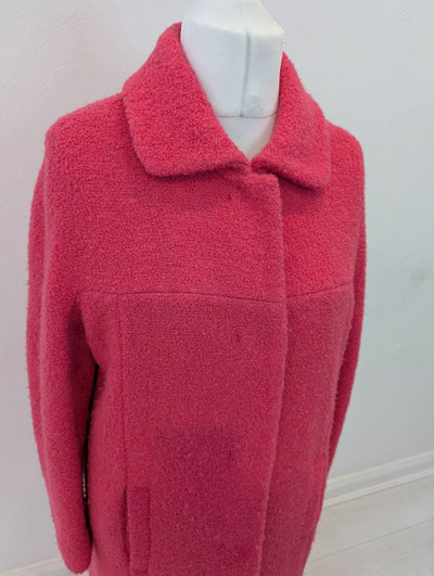 Laurel Pink Wool Mix Coat Size 12