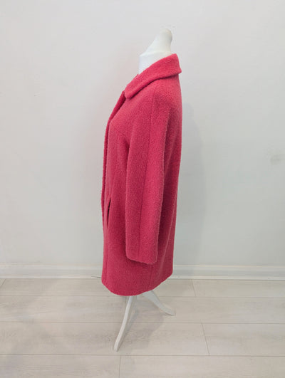 Laurel Pink Wool Mix Coat Size 12