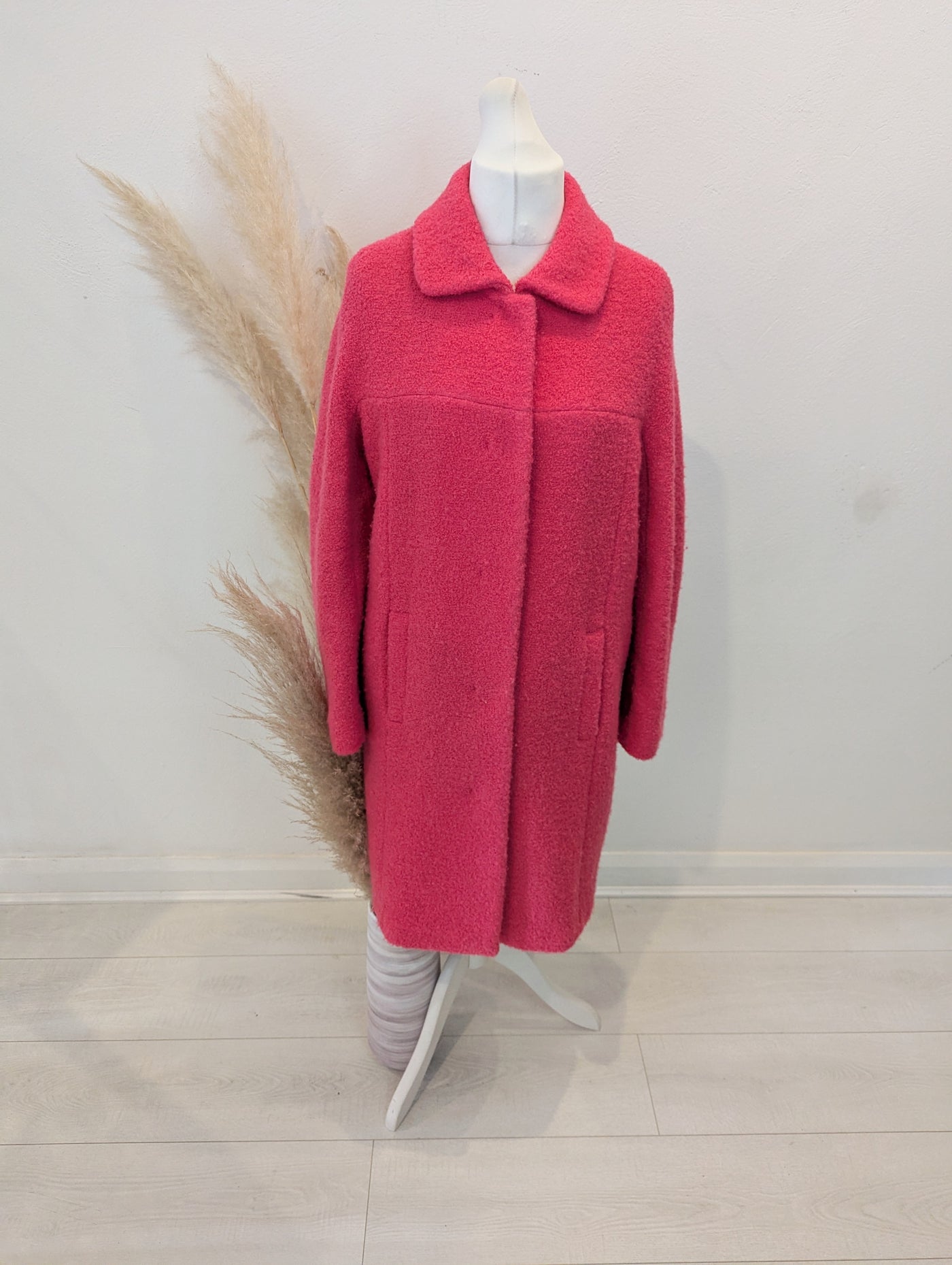 Laurel Pink Wool Mix Coat Size 12