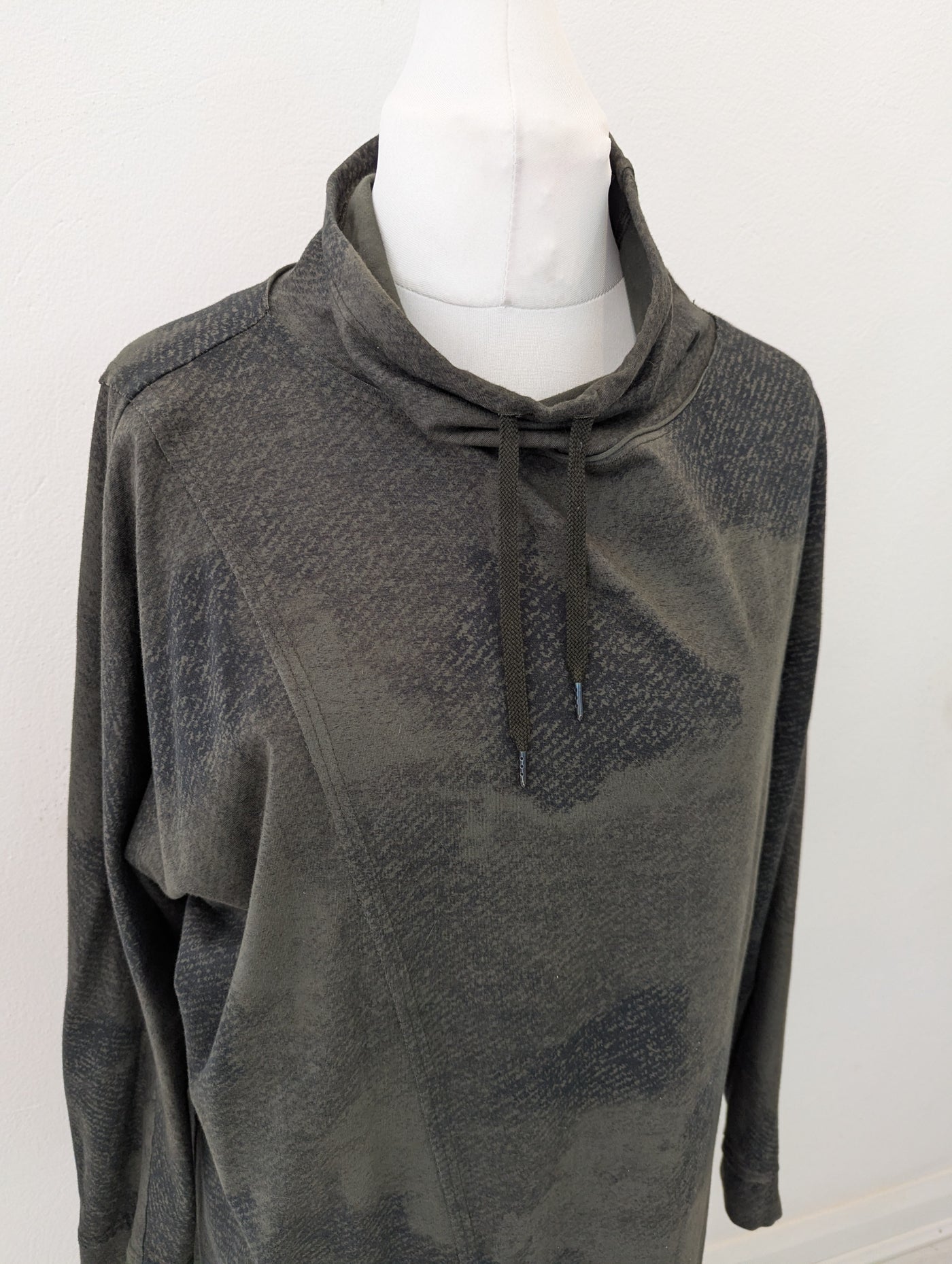 OSKA grey/ khaki pull neck dress 2