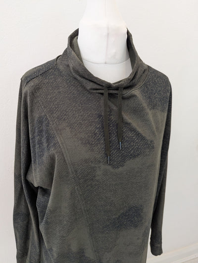 OSKA grey/ khaki pull neck dress 2