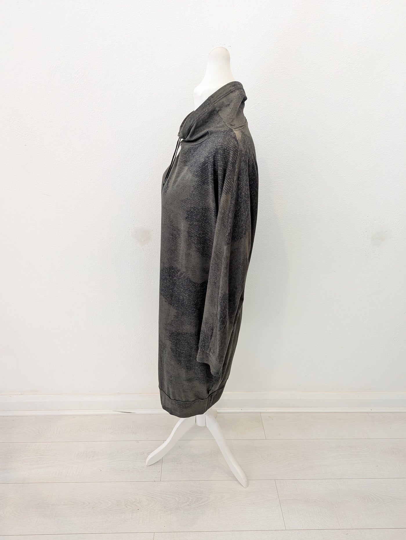 OSKA grey/ khaki pull neck dress 2