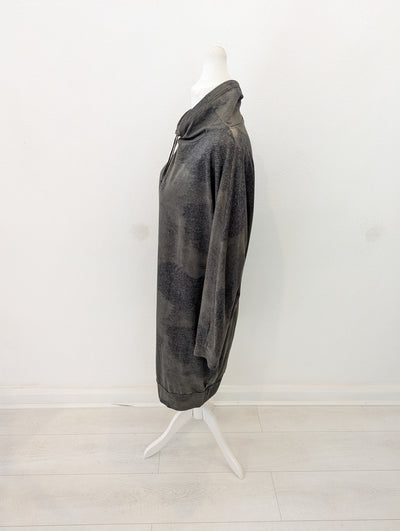 OSKA grey/ khaki pull neck dress 2