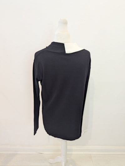Sarah Pacini White/Black Cardigan One Size