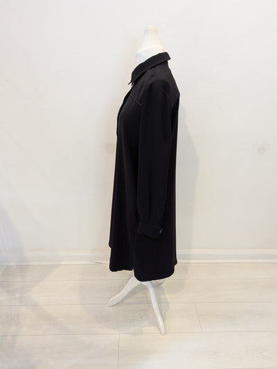 Mos Mosh Black Button Front Dress Size Medium