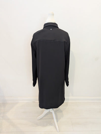 Mos Mosh Black Button Front Dress Size Medium