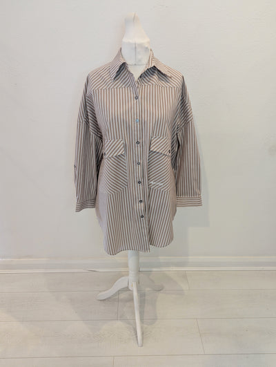 Dawn x Dare Brown Oversized Shirt Small