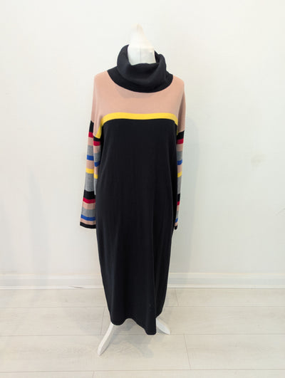 Penny Black striped roll neck dress XL