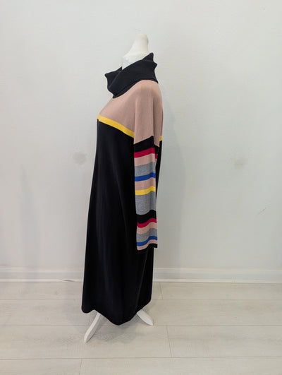 Penny Black striped roll neck dress XL