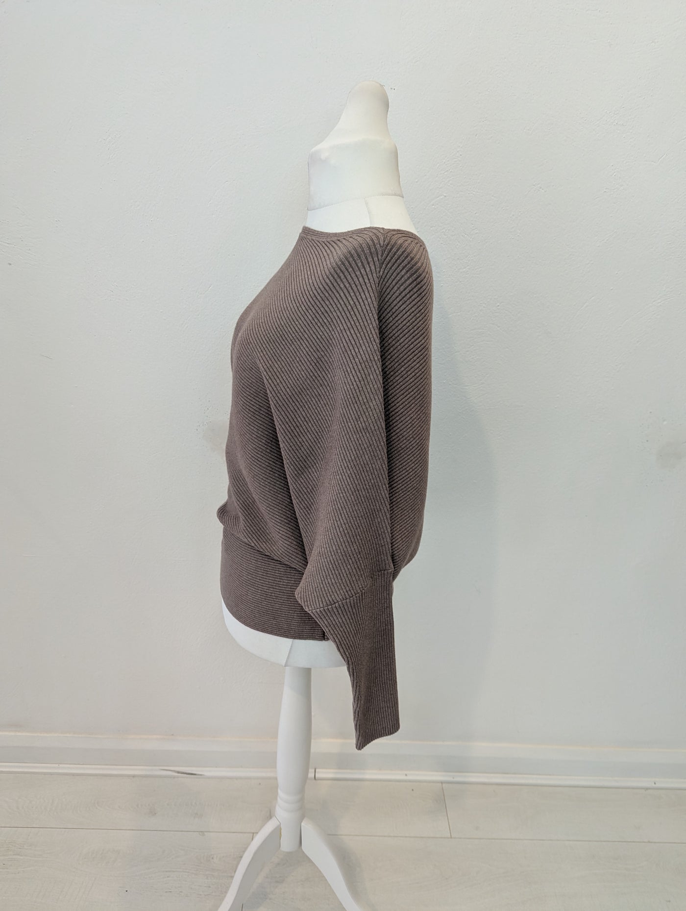 Reiss Mink Drape Knitted Knit Large NWT £128