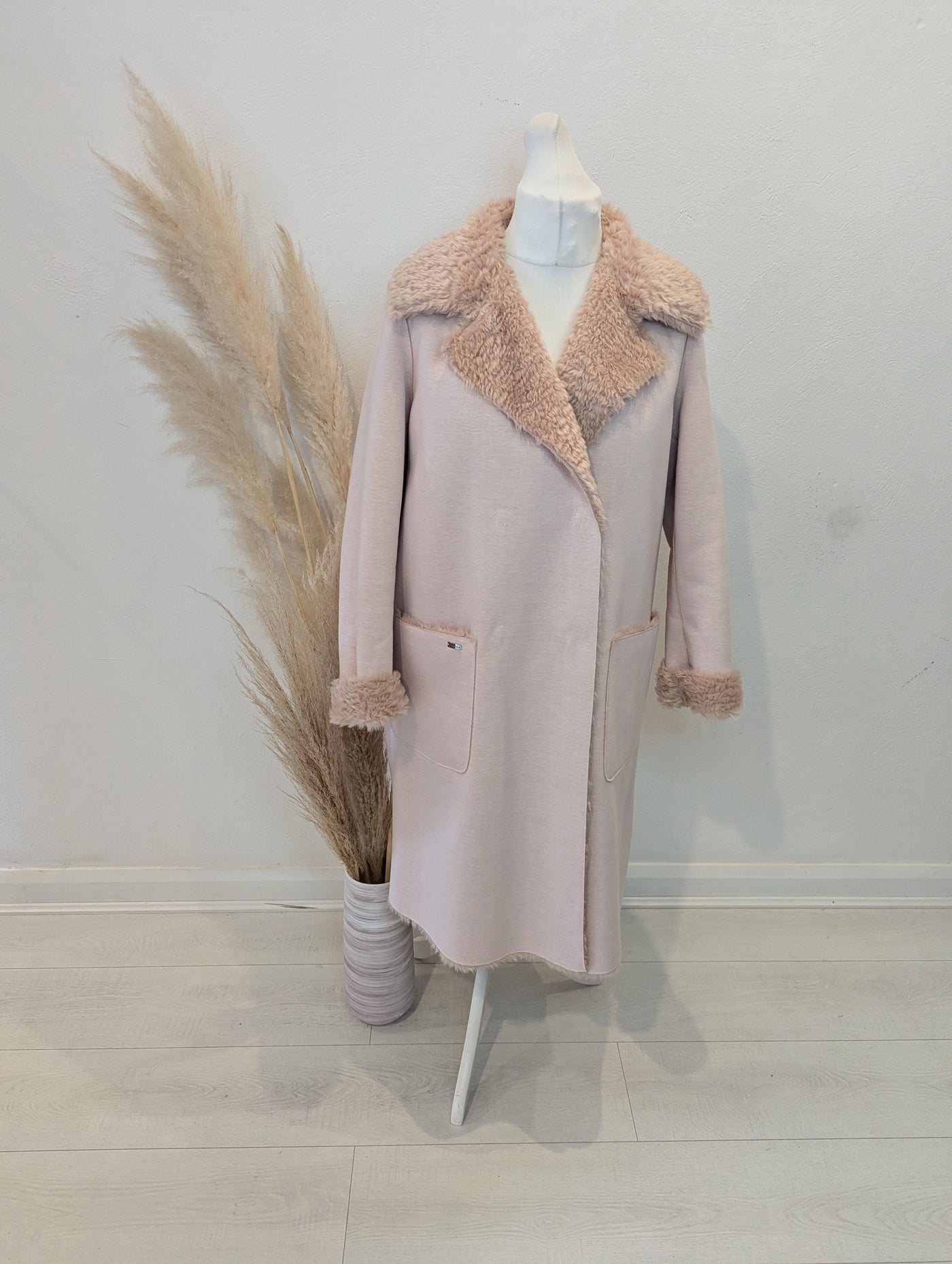 Marc Cain Blush Reversible Coat M/L