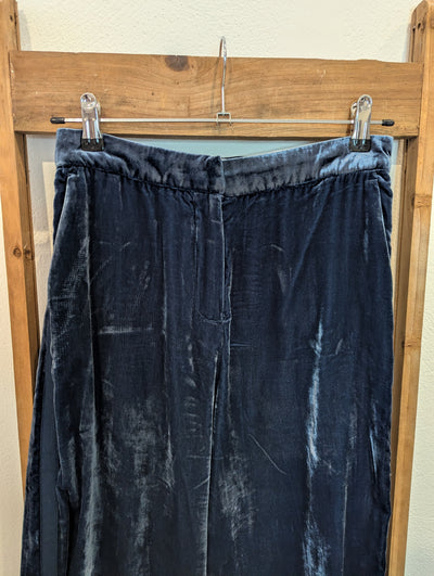 White Stuff Blue Velvet Trousers 8
