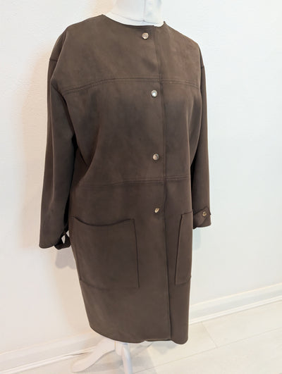 Zara Khaki Duster Coat XL