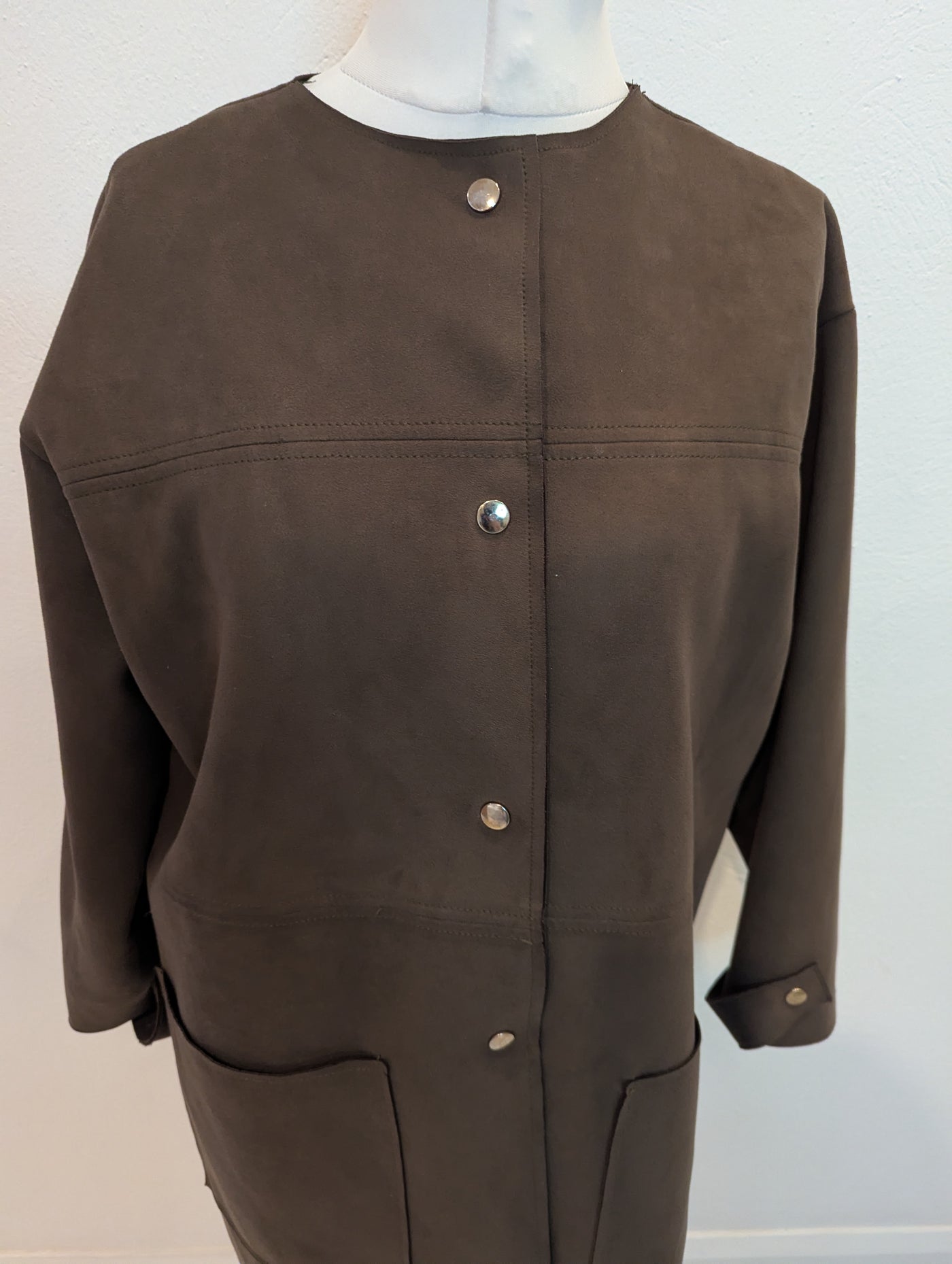 Zara Khaki Duster Coat XL