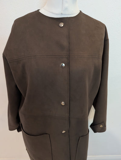 Zara Khaki Duster Coat XL