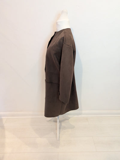 Zara Khaki Duster Coat XL