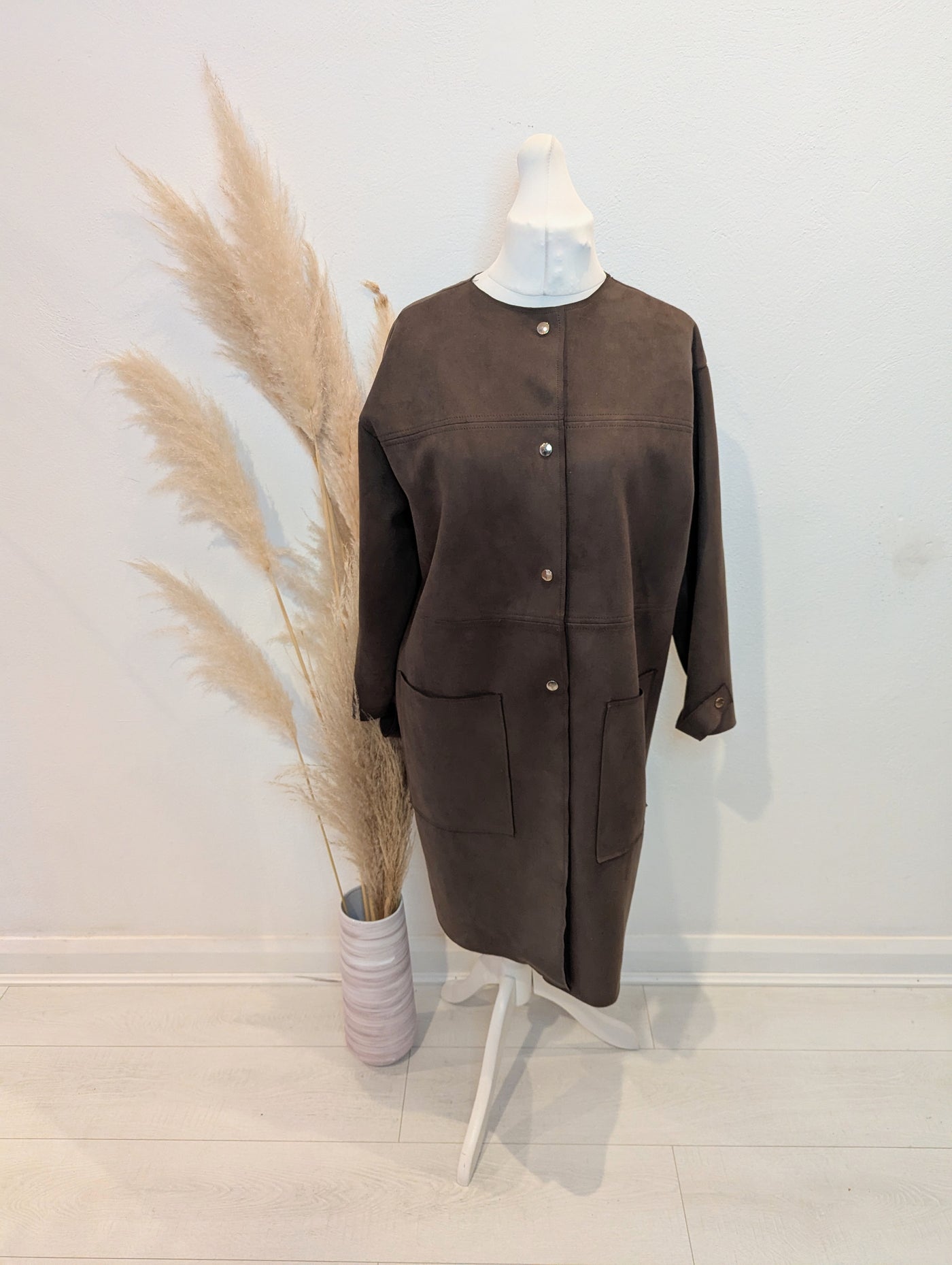 Zara Khaki Duster Coat XL