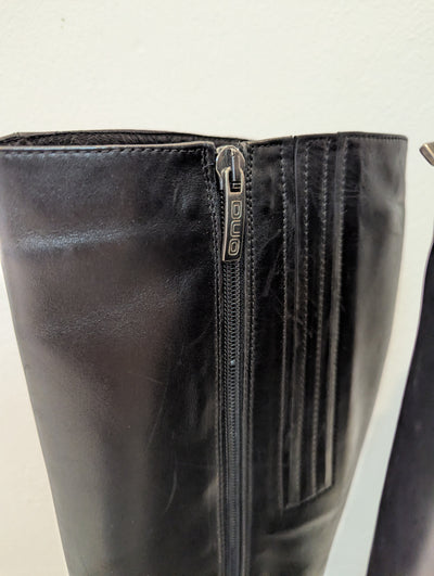 Duo Black Knee High Boots Size 7