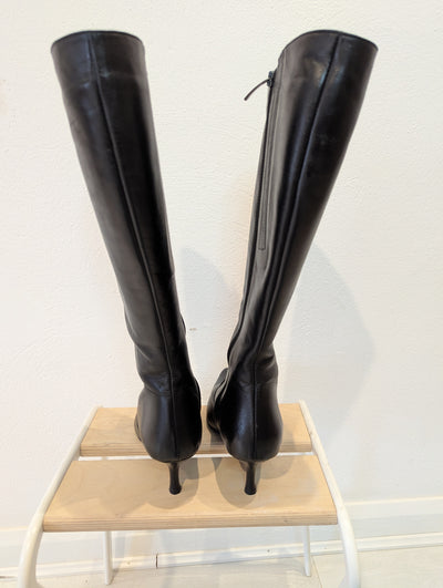Duo Black Knee High Boots Size 7