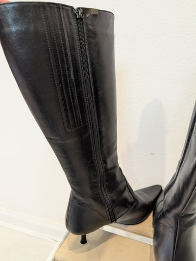 Duo Black Knee High Boots Size 7