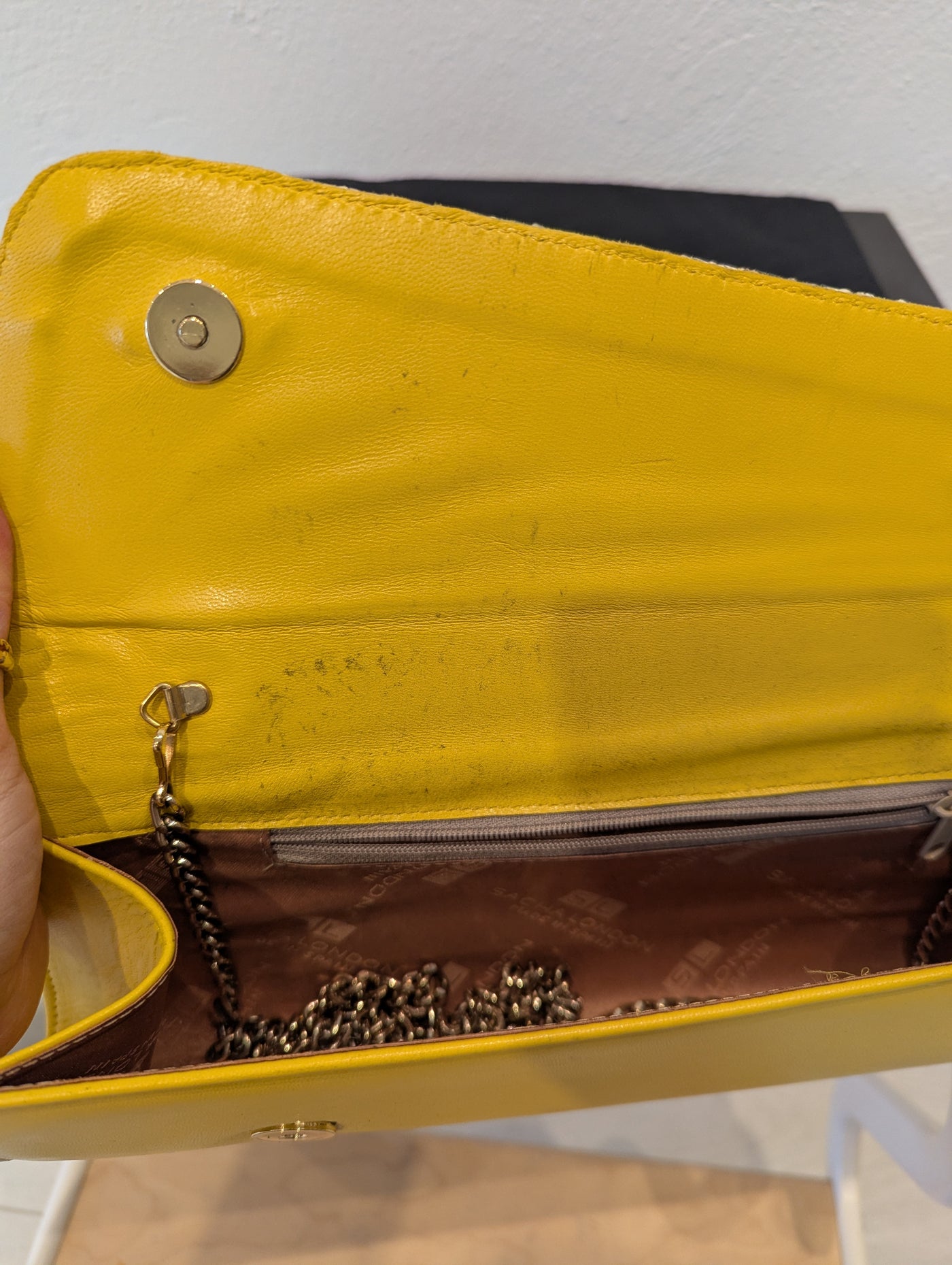 Sacha London Mustard Clutch