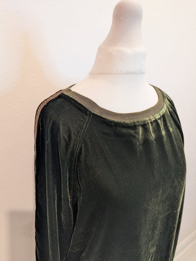 Nooki London Green Velour Jumper S