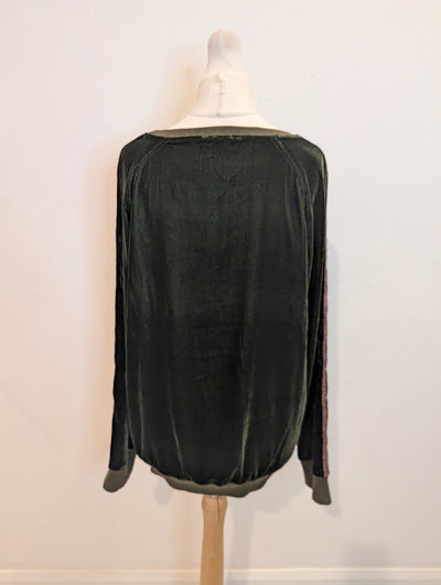 Nooki London Green Velour Jumper S