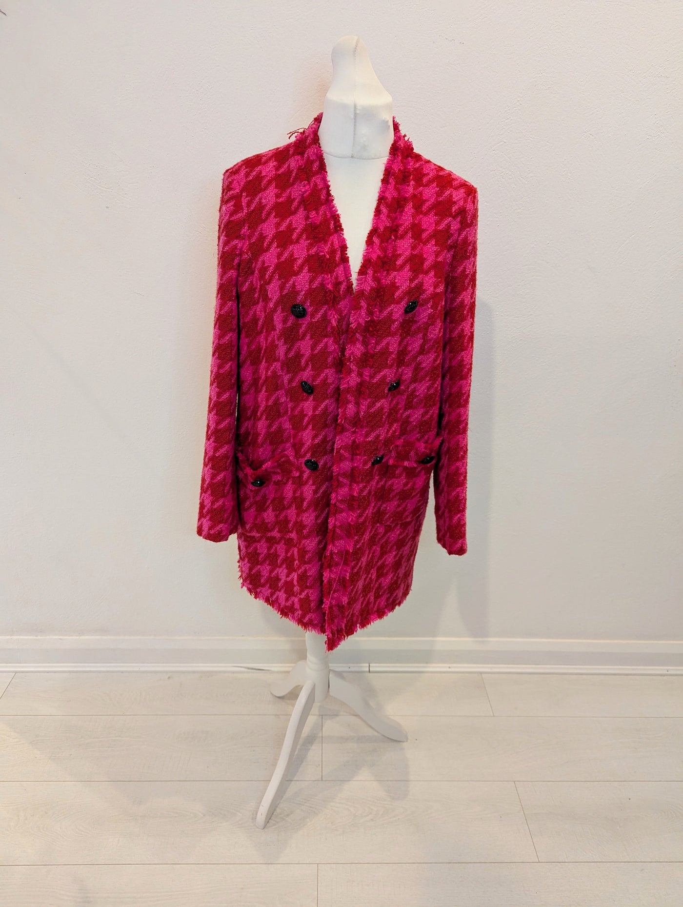 River Island Pink & Red Coat 16 NWT RRP £70