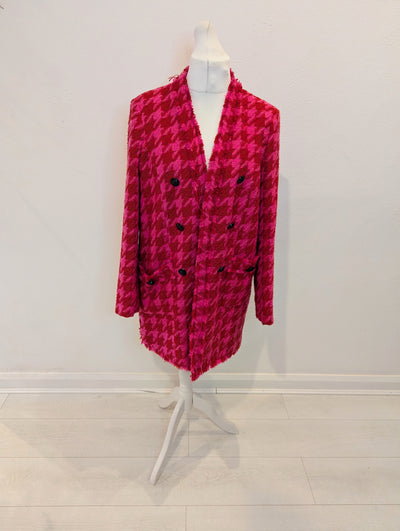 River Island Pink & Red Coat 16 NWT RRP £70