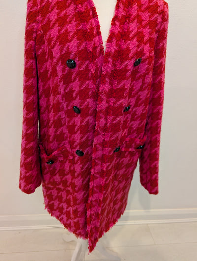 River Island Pink & Red Coat 16 NWT RRP £70