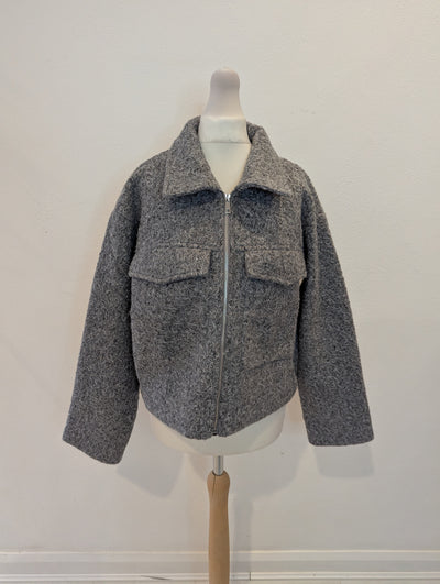 Daphnea Grey Cropped Jacket S NWT £80