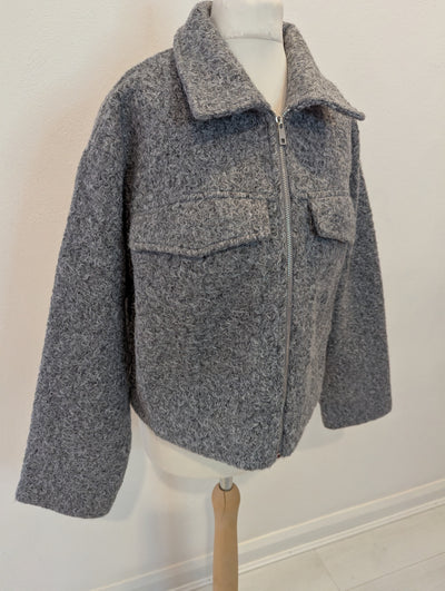 Daphnea Grey Cropped Jacket S NWT £80
