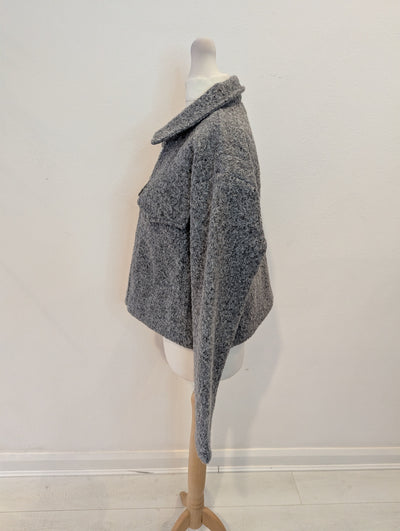 Daphnea Grey Cropped Jacket S NWT £80