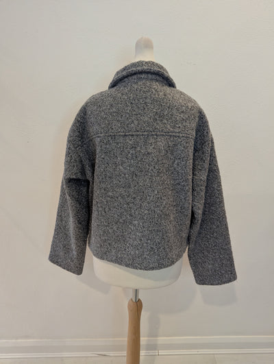 Daphnea Grey Cropped Jacket S NWT £80