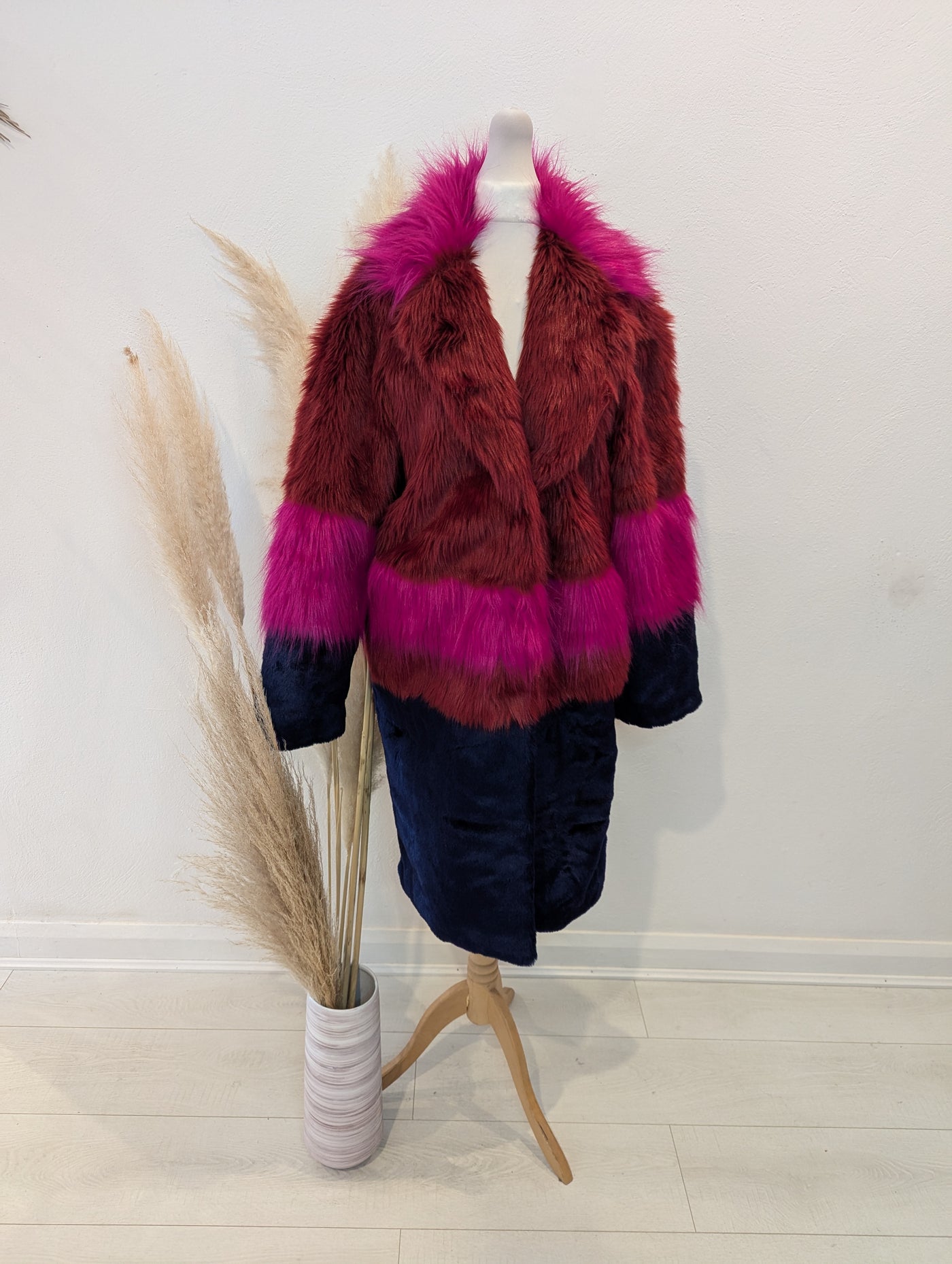 ASOS Multi Fur Coat 6