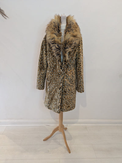 Biba Leopard faux Fur Coat 6